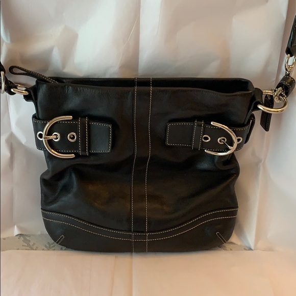 Coach Handbags - Coach Soho Sling Black Leather Crossbody